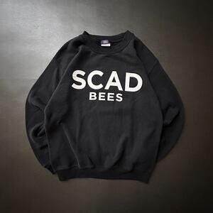 SCAD Sweatshirt Mens Small Black Bees Savannah Georgia Arts Crew Neck Pullover